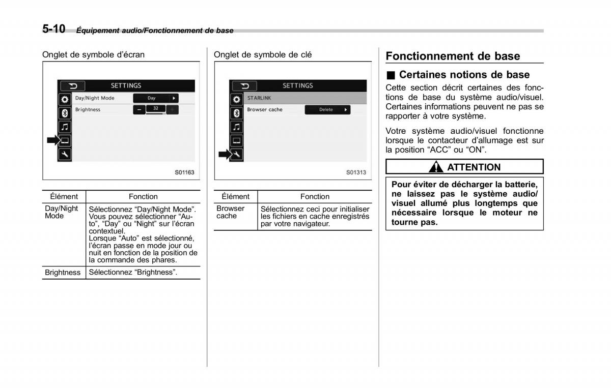 Subaru Outback Legacy V 5 manuel du proprietaire / page 261