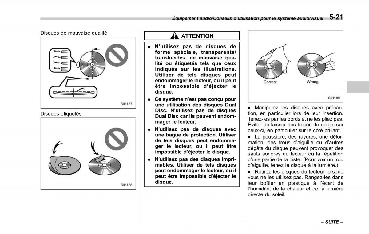 Subaru Outback Legacy V 5 manuel du proprietaire / page 272