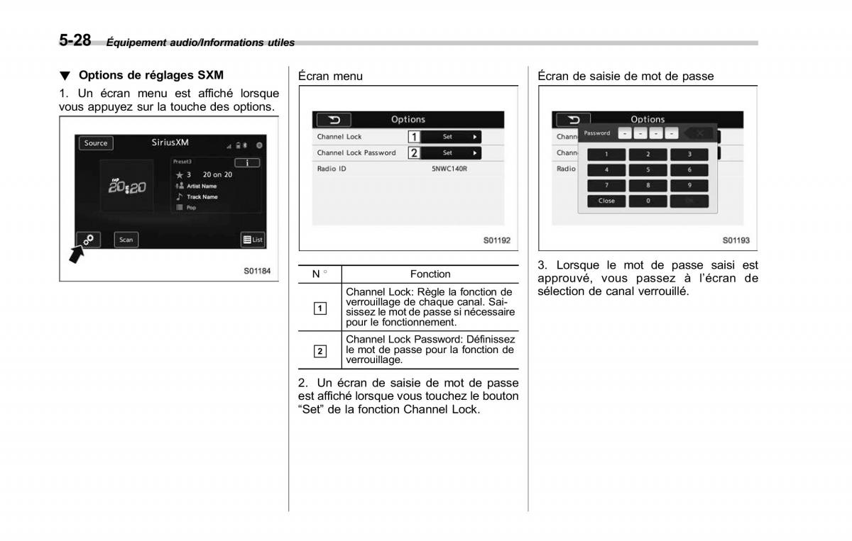 Subaru Outback Legacy V 5 manuel du proprietaire / page 279