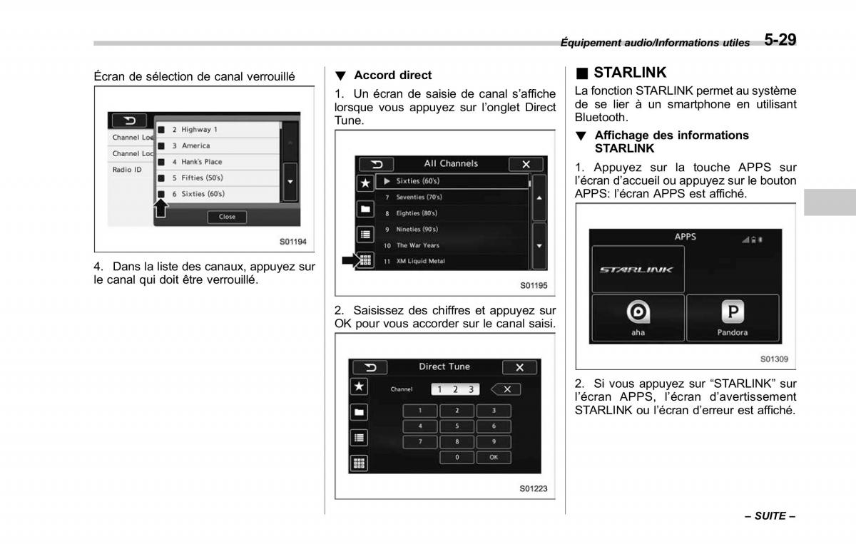 Subaru Outback Legacy V 5 manuel du proprietaire / page 280