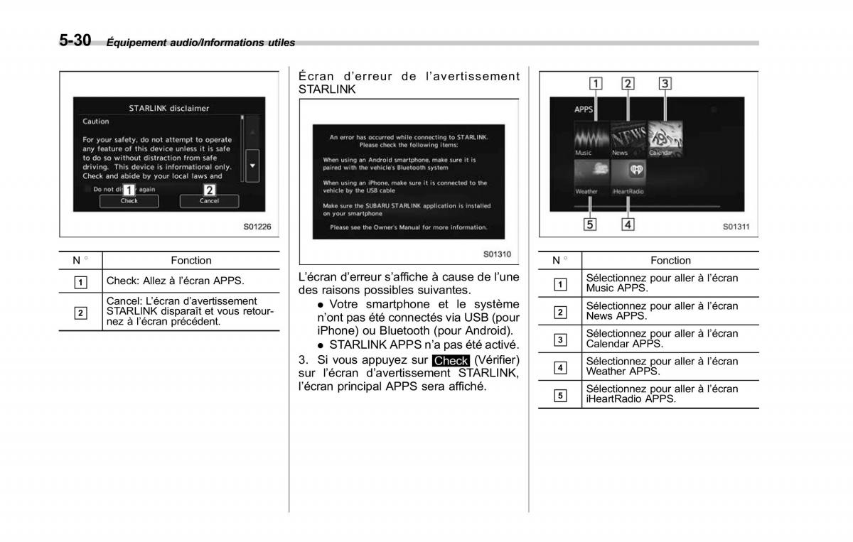 Subaru Outback Legacy V 5 manuel du proprietaire / page 281