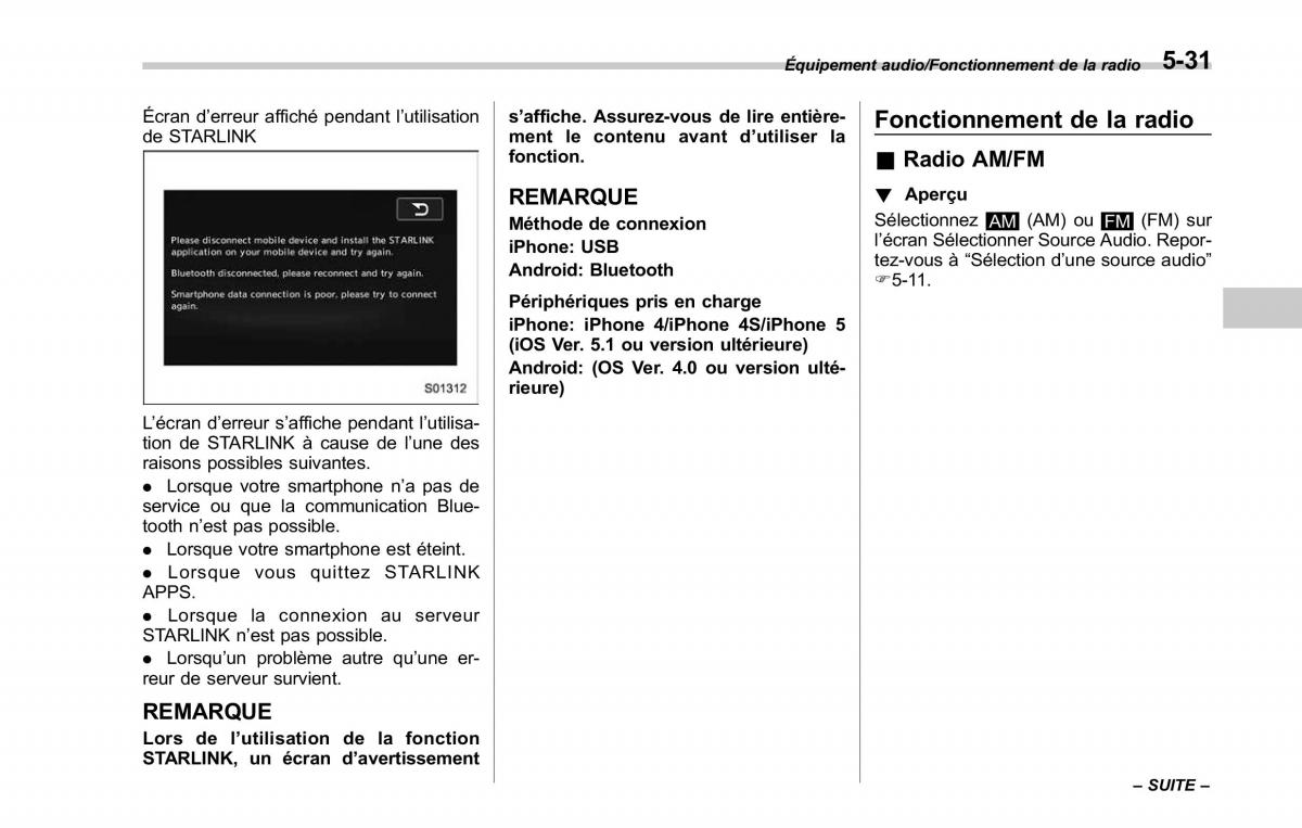 Subaru Outback Legacy V 5 manuel du proprietaire / page 282