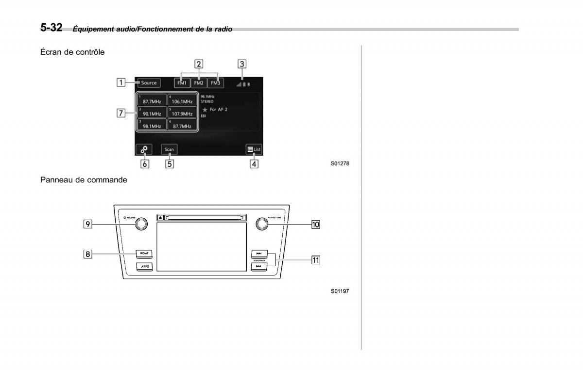 Subaru Outback Legacy V 5 manuel du proprietaire / page 283