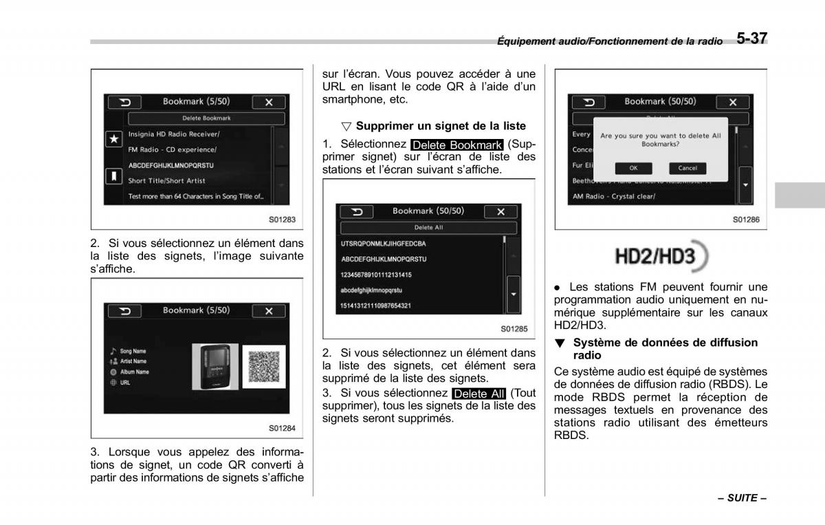 Subaru Outback Legacy V 5 manuel du proprietaire / page 288