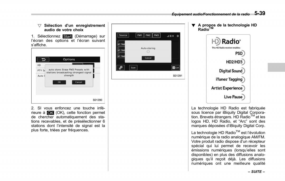 Subaru Outback Legacy V 5 manuel du proprietaire / page 290