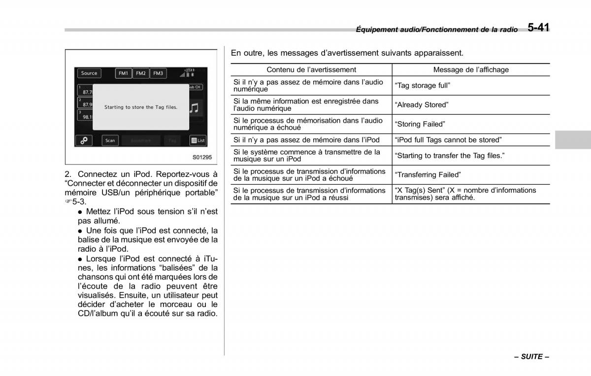 Subaru Outback Legacy V 5 manuel du proprietaire / page 292