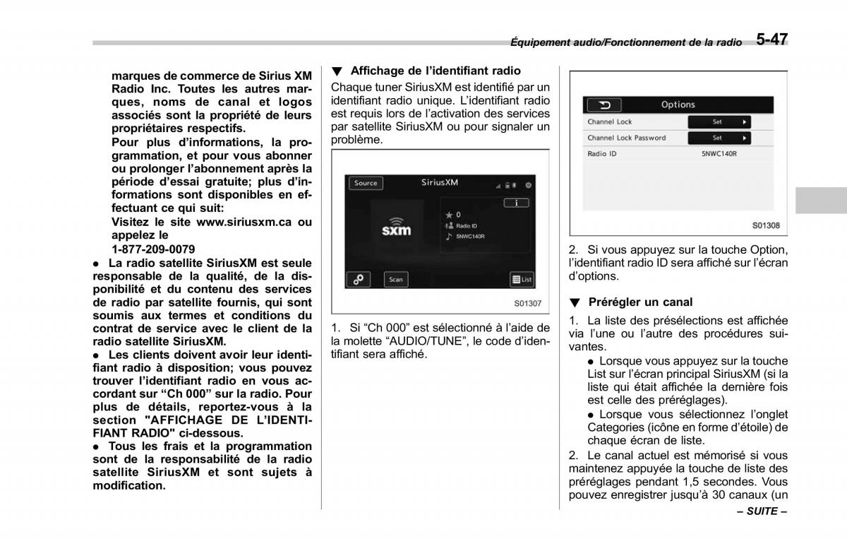 Subaru Outback Legacy V 5 manuel du proprietaire / page 298