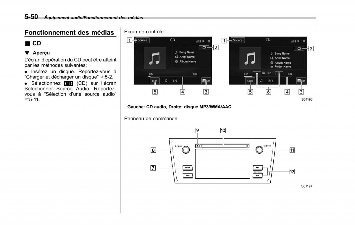 Subaru Outback Legacy V 5 manuel du proprietaire / page 301