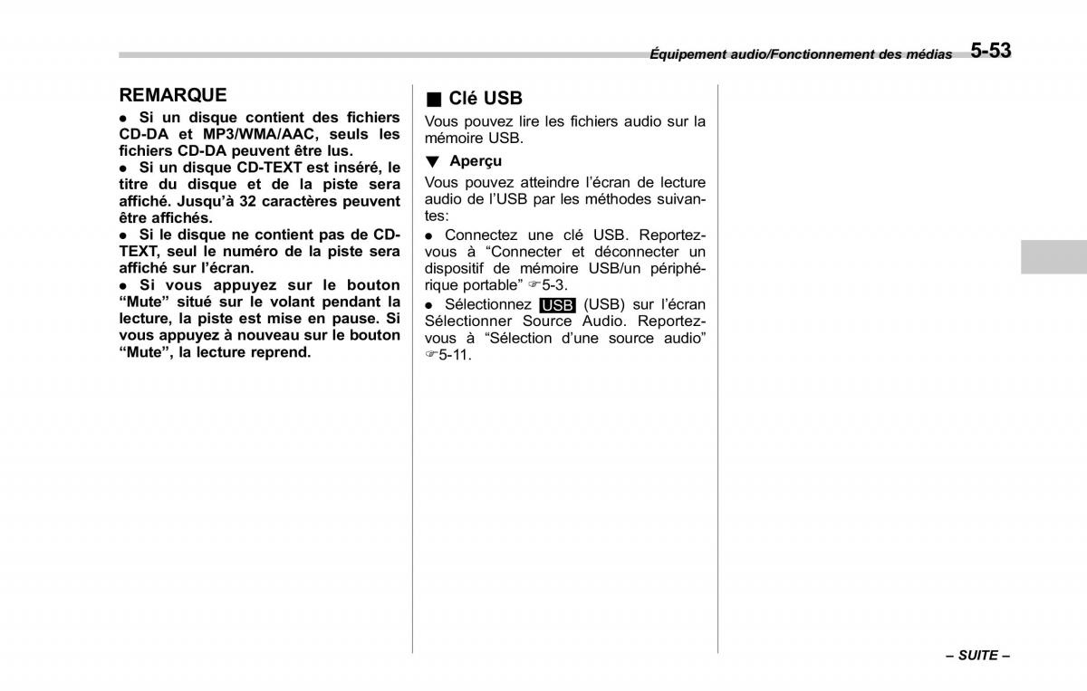 Subaru Outback Legacy V 5 manuel du proprietaire / page 304