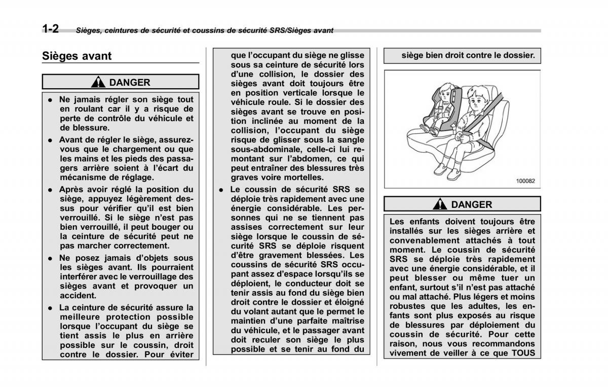 Subaru Outback Legacy V 5 manuel du proprietaire / page 33