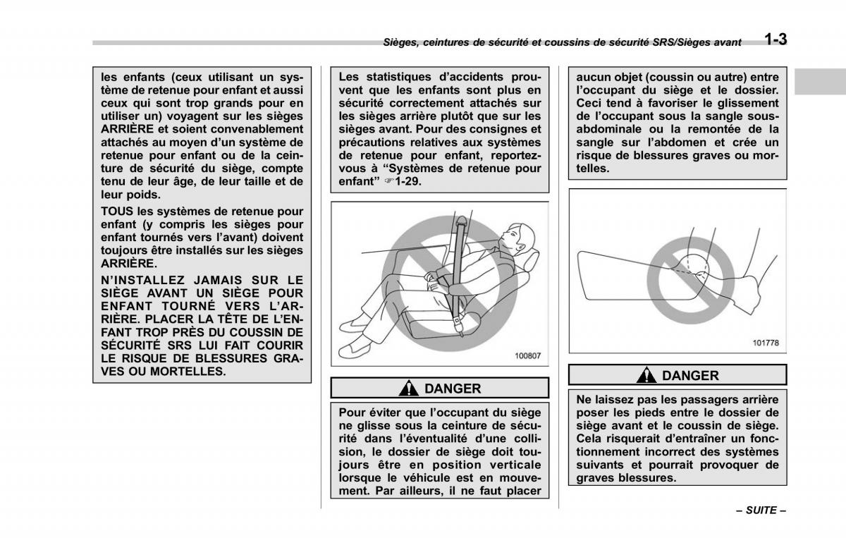 Subaru Outback Legacy V 5 manuel du proprietaire / page 34