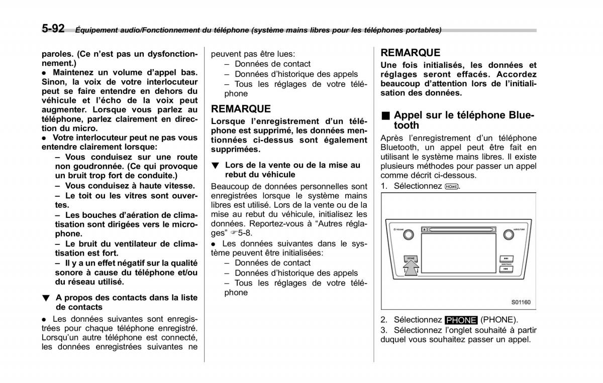 Subaru Outback Legacy V 5 manuel du proprietaire / page 343