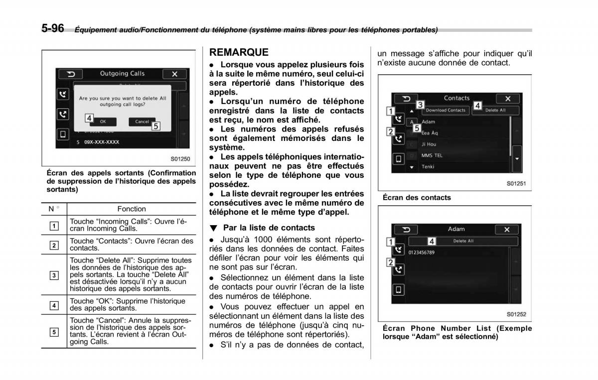 Subaru Outback Legacy V 5 manuel du proprietaire / page 347