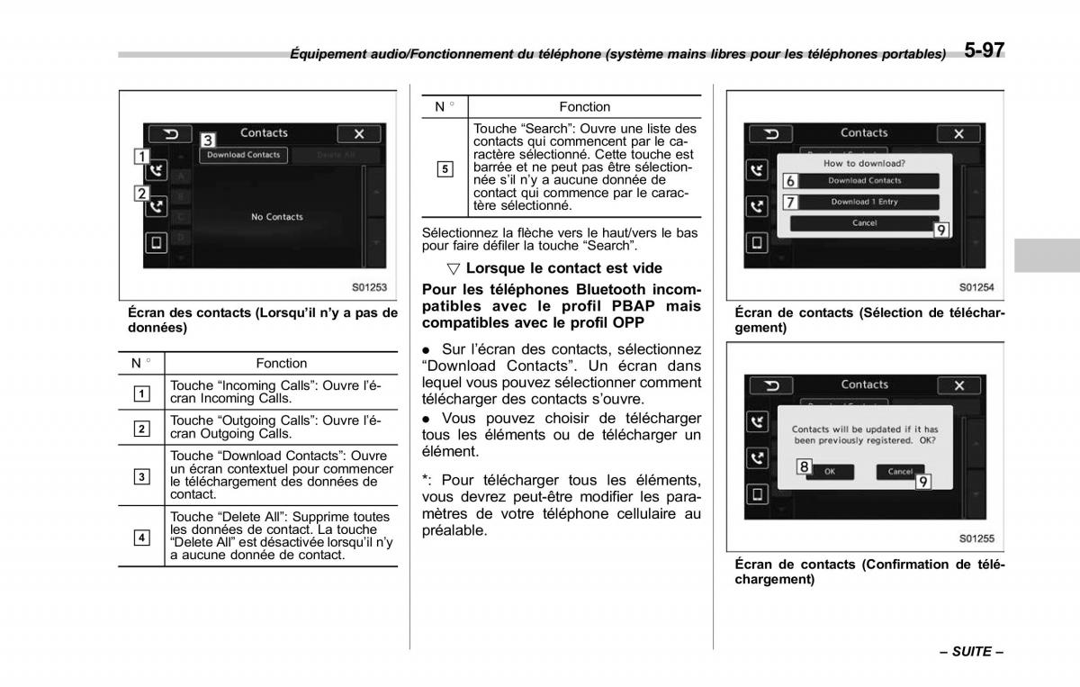 Subaru Outback Legacy V 5 manuel du proprietaire / page 348