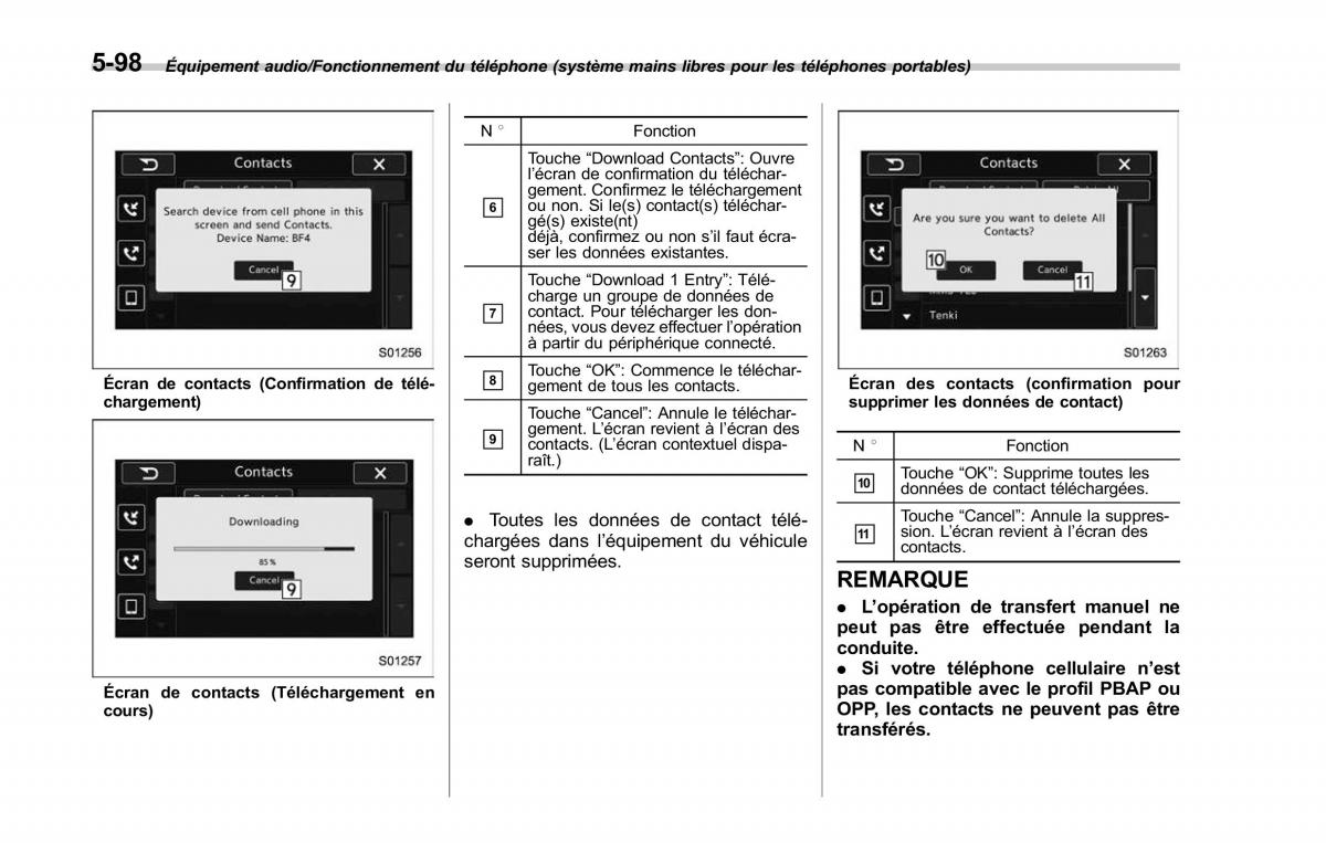 Subaru Outback Legacy V 5 manuel du proprietaire / page 349