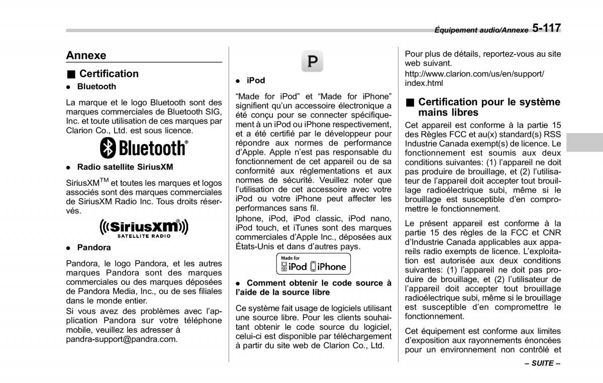 Subaru Outback Legacy V 5 manuel du proprietaire / page 368