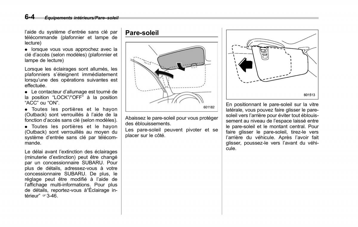 Subaru Outback Legacy V 5 manuel du proprietaire / page 373