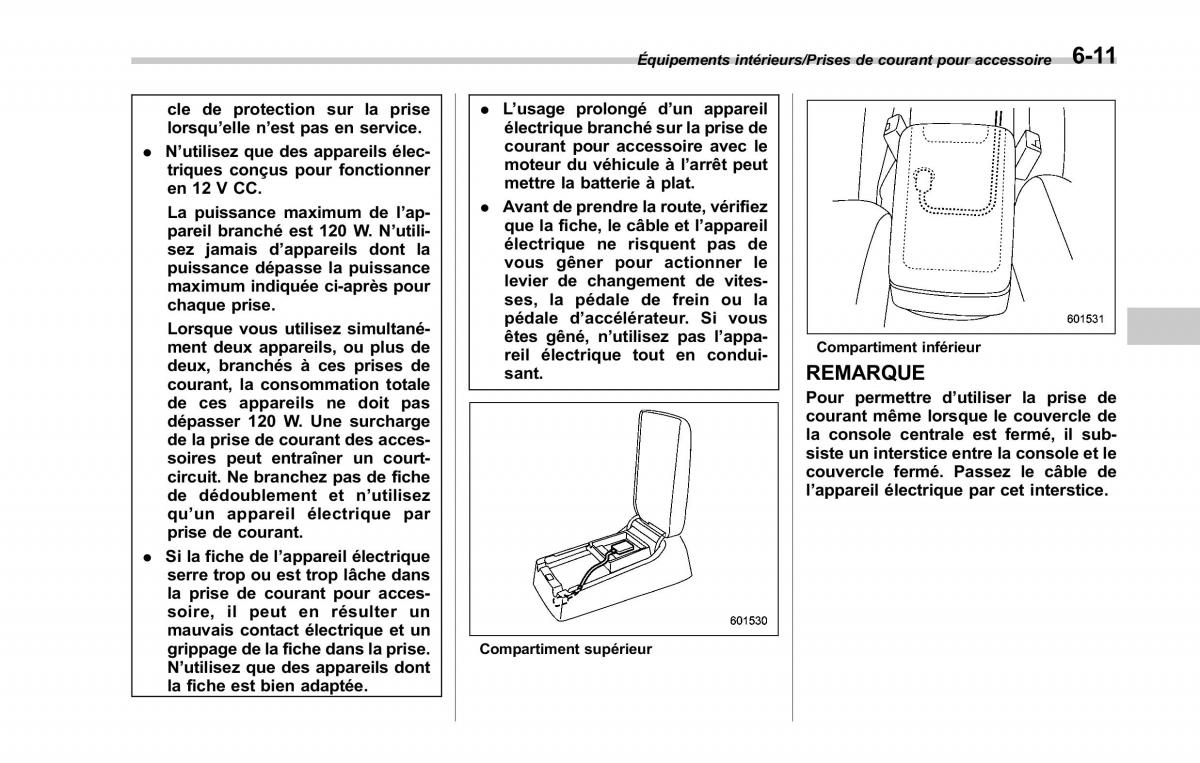 Subaru Outback Legacy V 5 manuel du proprietaire / page 380