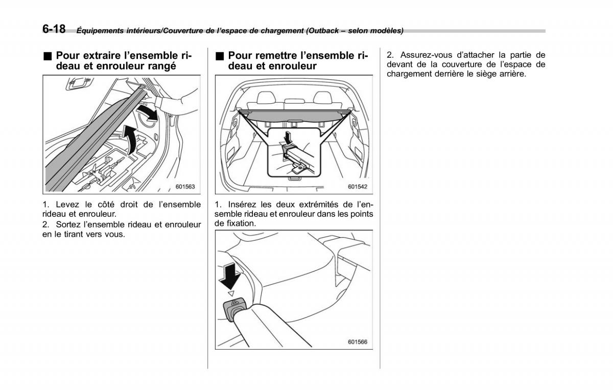 Subaru Outback Legacy V 5 manuel du proprietaire / page 387