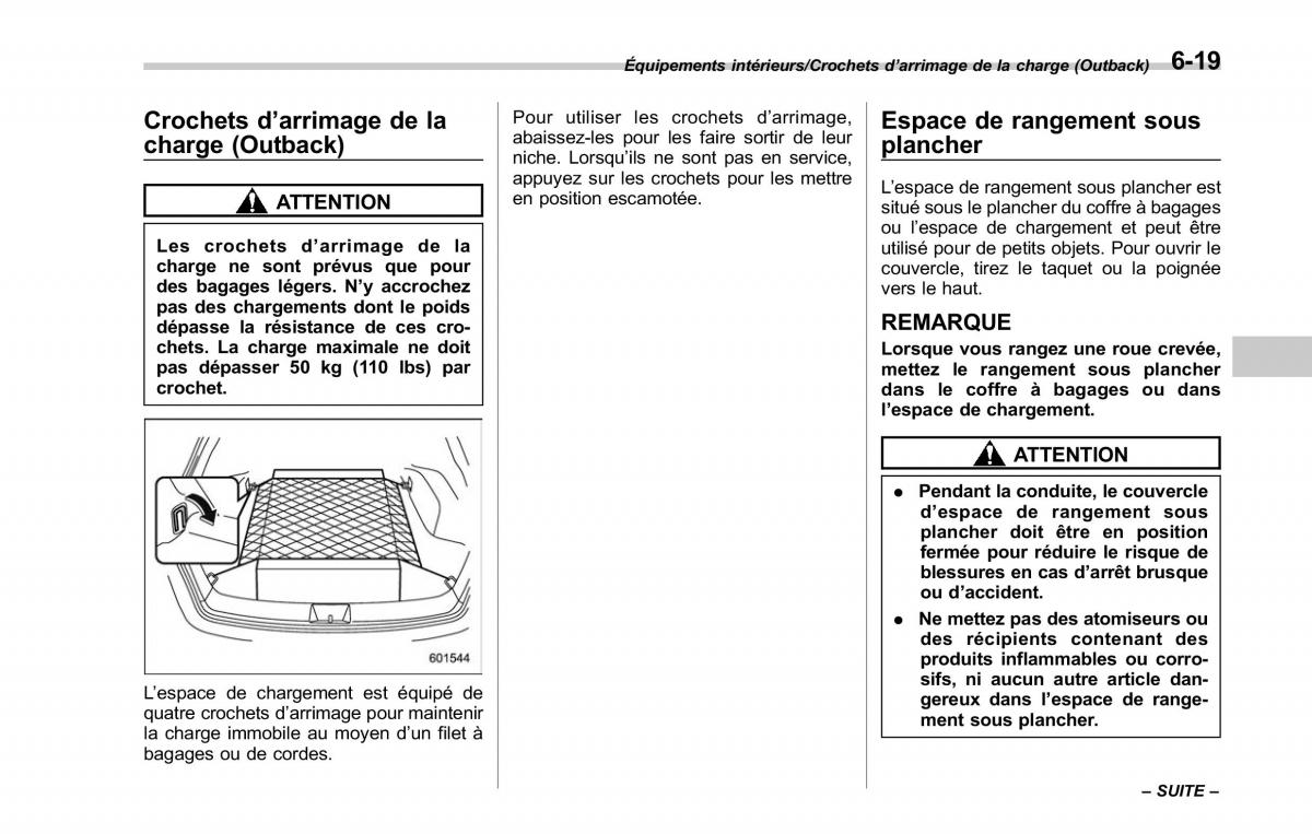 Subaru Outback Legacy V 5 manuel du proprietaire / page 388