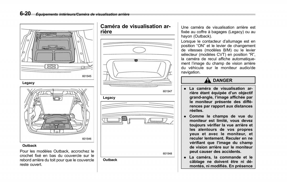 Subaru Outback Legacy V 5 manuel du proprietaire / page 389