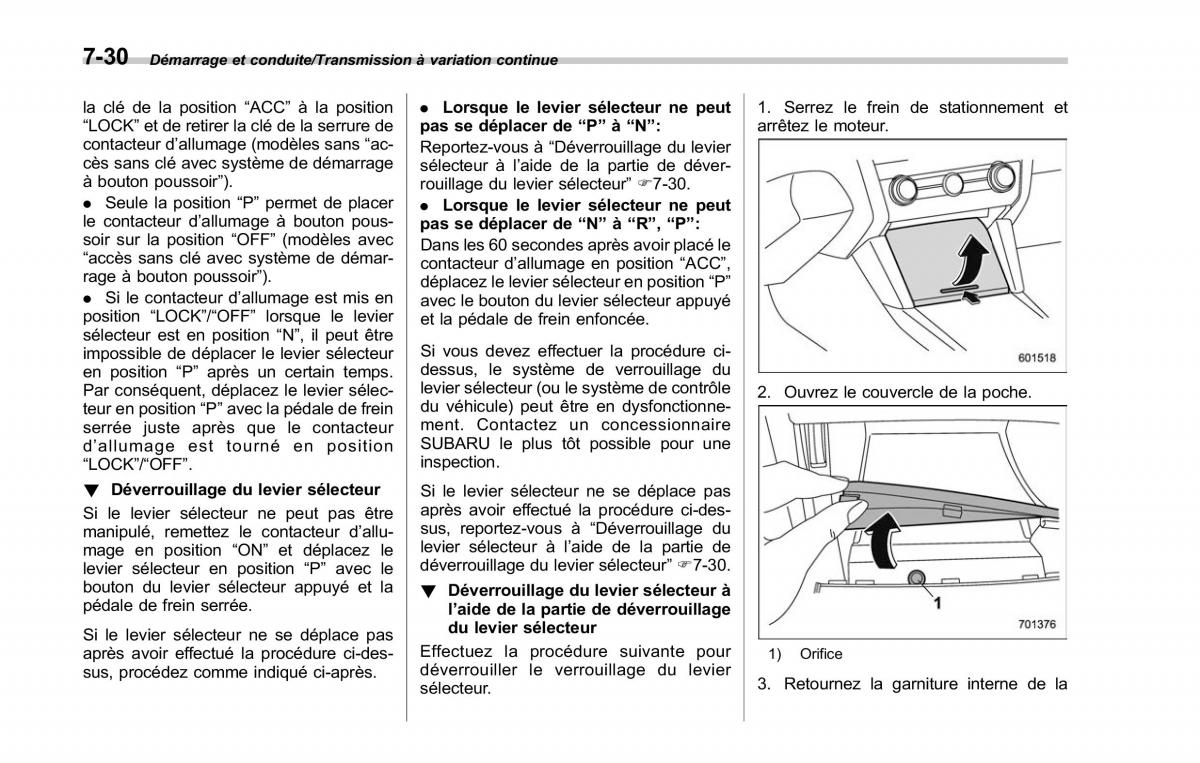 Subaru Outback Legacy V 5 manuel du proprietaire / page 425