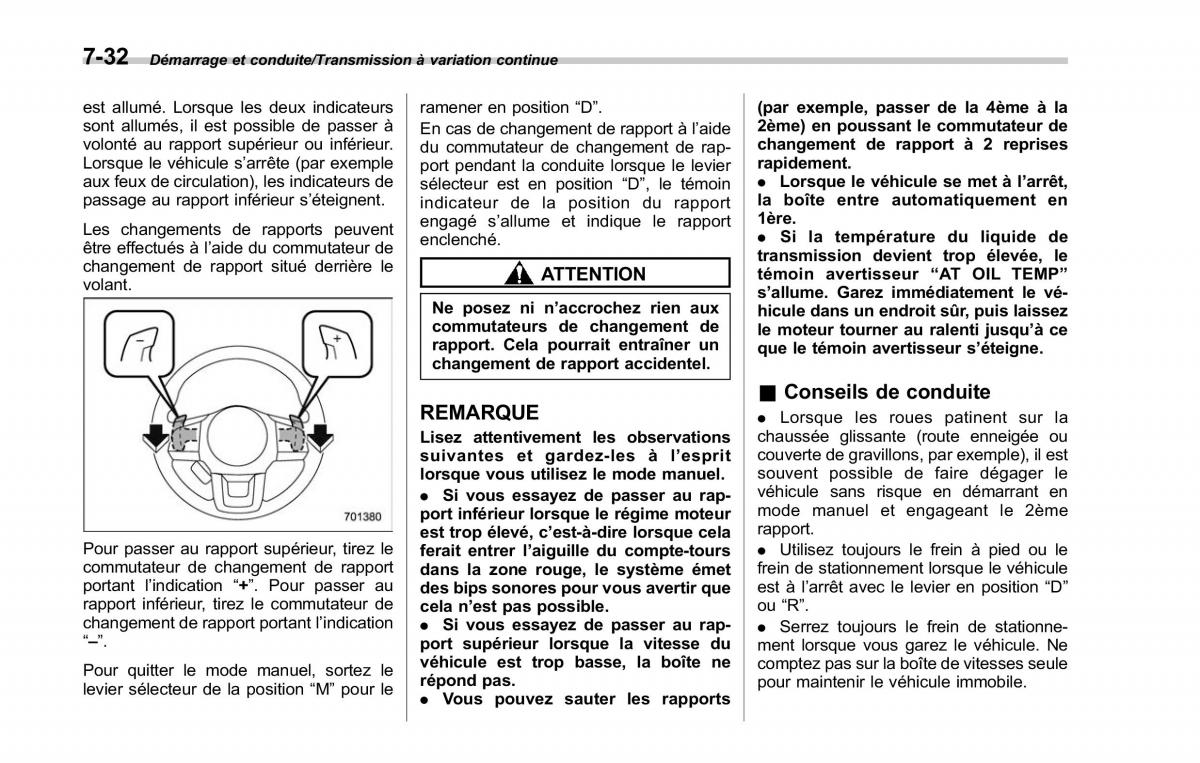 Subaru Outback Legacy V 5 manuel du proprietaire / page 427