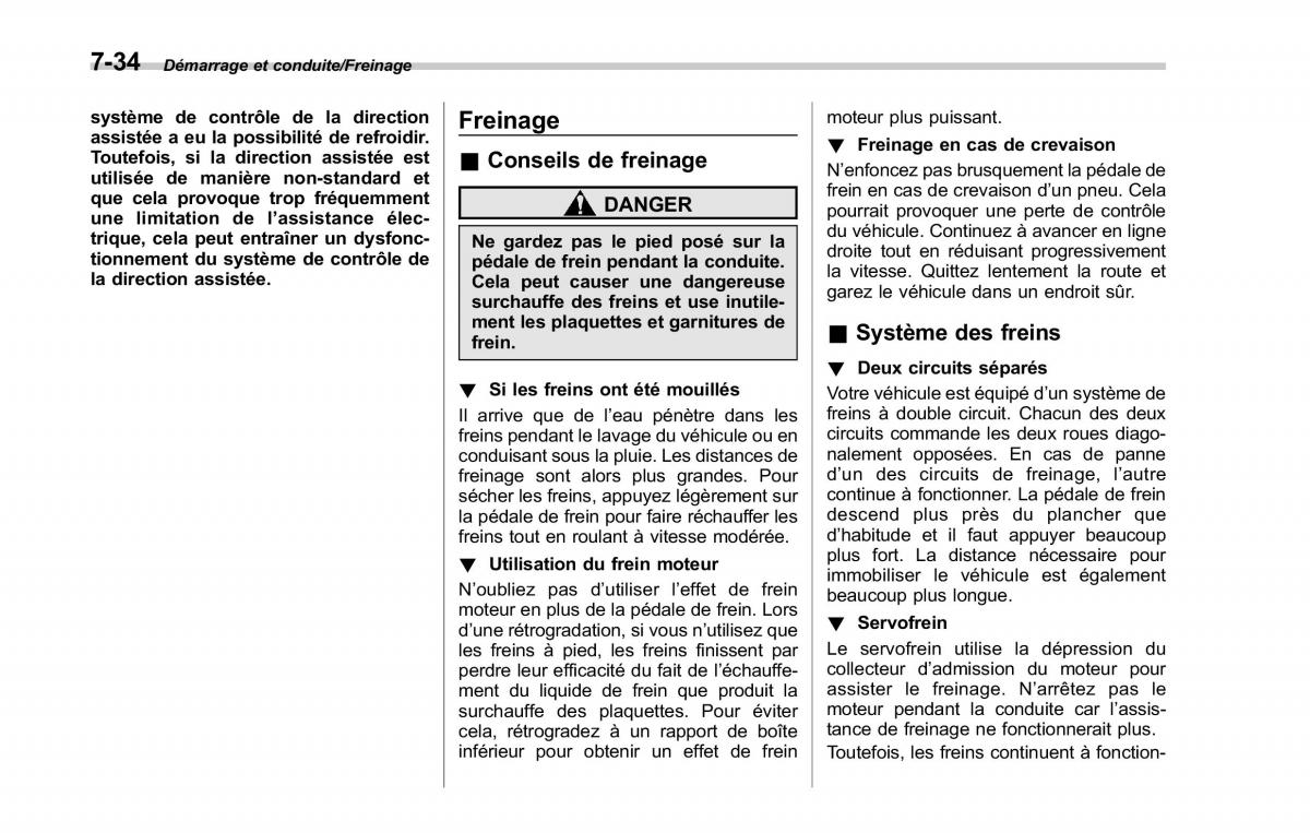 Subaru Outback Legacy V 5 manuel du proprietaire / page 429