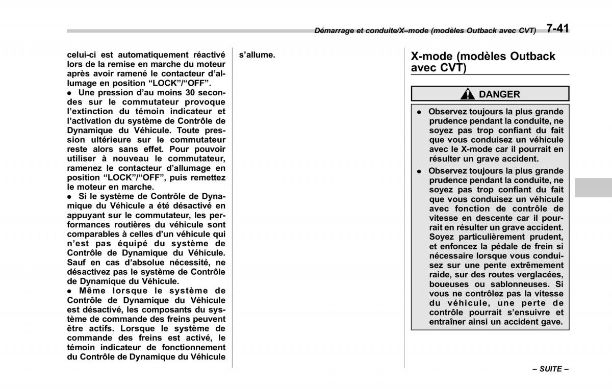 Subaru Outback Legacy V 5 manuel du proprietaire / page 436