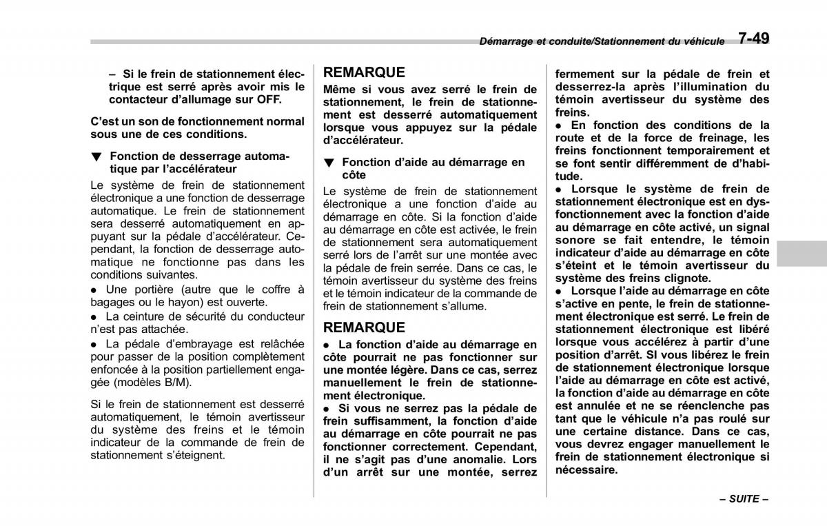 Subaru Outback Legacy V 5 manuel du proprietaire / page 444