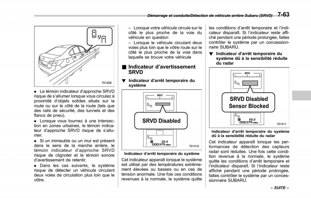 Subaru Outback Legacy V 5 manuel du proprietaire / page 458