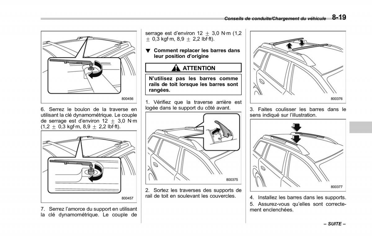 Subaru Outback Legacy V 5 manuel du proprietaire / page 480