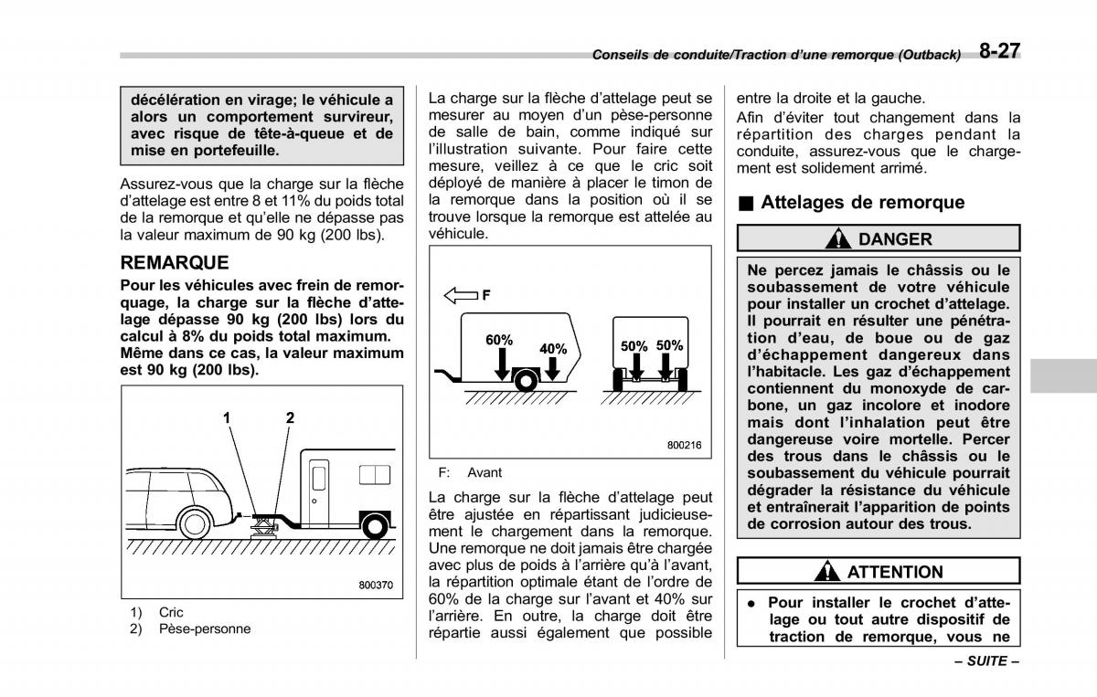 Subaru Outback Legacy V 5 manuel du proprietaire / page 488