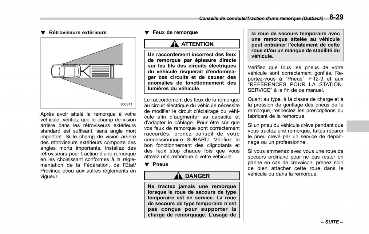 Subaru Outback Legacy V 5 manuel du proprietaire / page 490