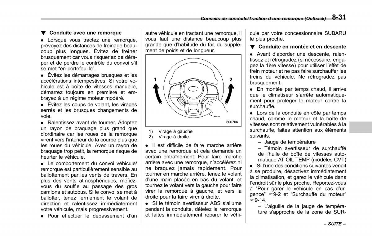 Subaru Outback Legacy V 5 manuel du proprietaire / page 492