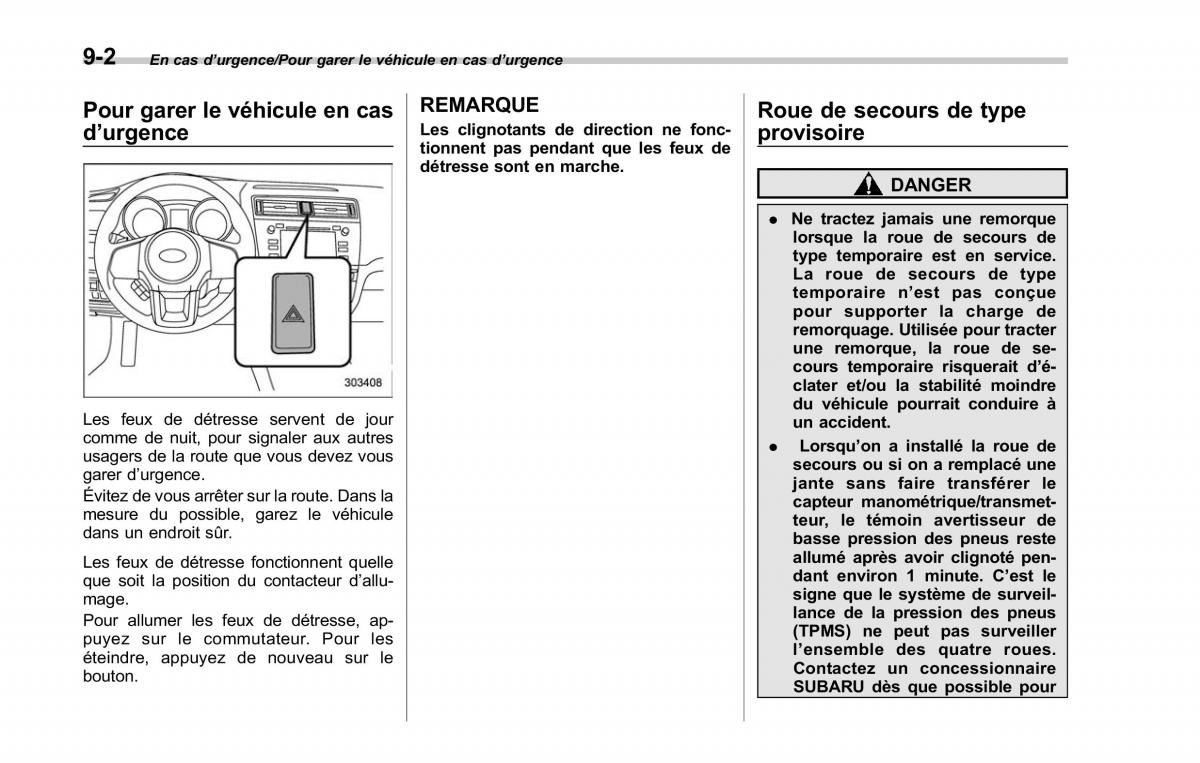 Subaru Outback Legacy V 5 manuel du proprietaire / page 495