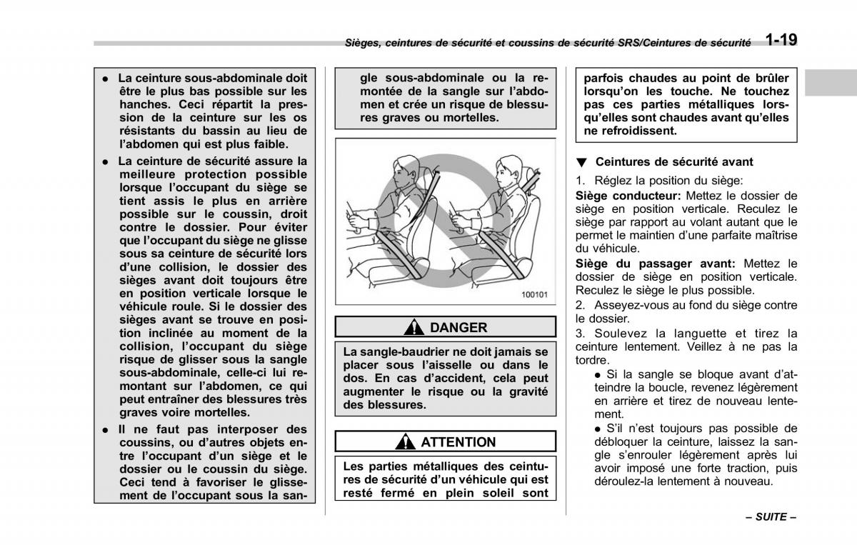 Subaru Outback Legacy V 5 manuel du proprietaire / page 50