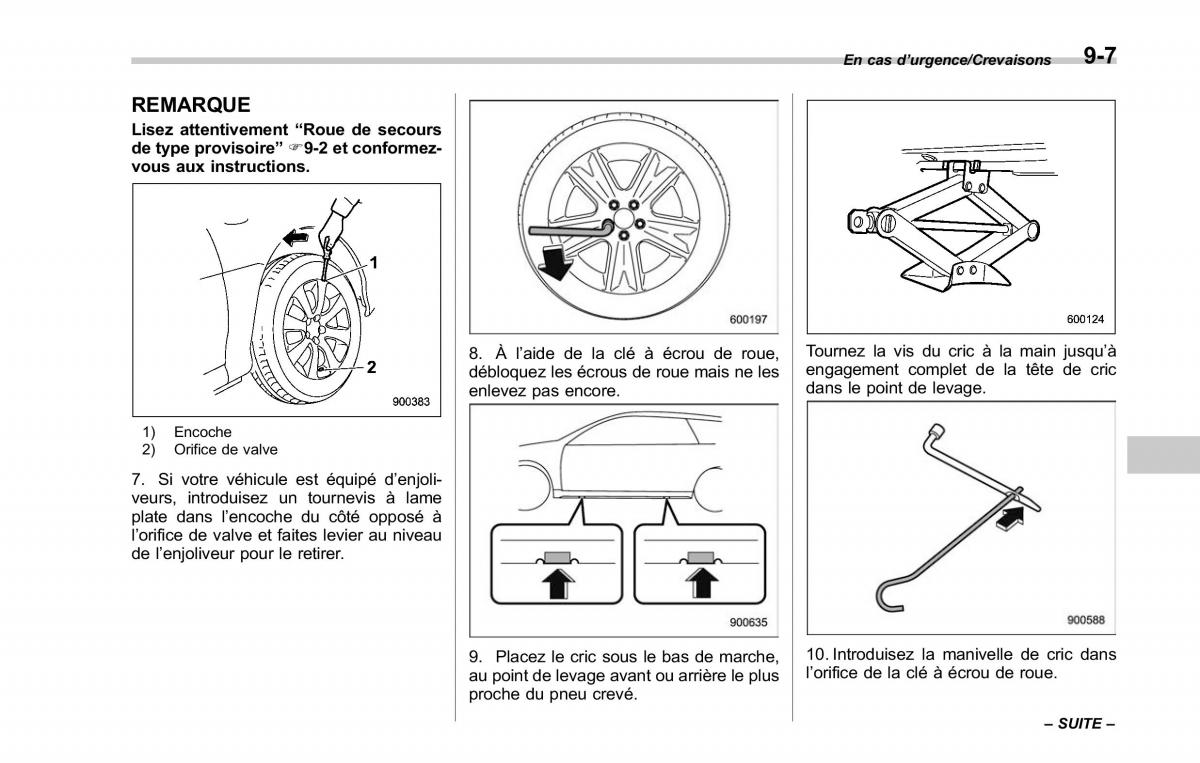 Subaru Outback Legacy V 5 manuel du proprietaire / page 500