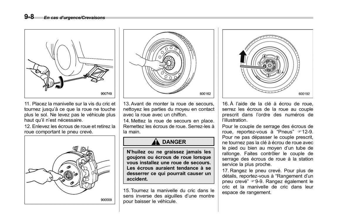 Subaru Outback Legacy V 5 manuel du proprietaire / page 501