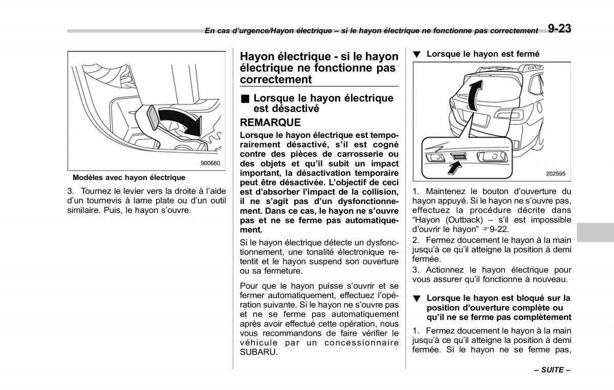 Subaru Outback Legacy V 5 manuel du proprietaire / page 516