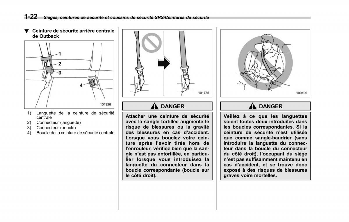 Subaru Outback Legacy V 5 manuel du proprietaire / page 53