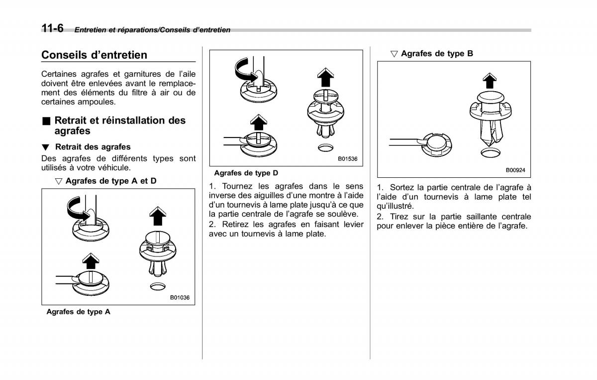 Subaru Outback Legacy V 5 manuel du proprietaire / page 531