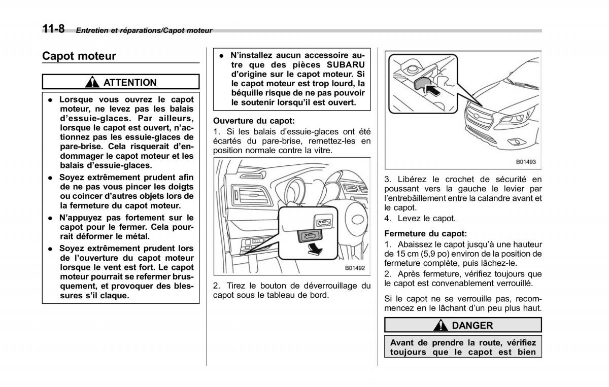 Subaru Outback Legacy V 5 manuel du proprietaire / page 533