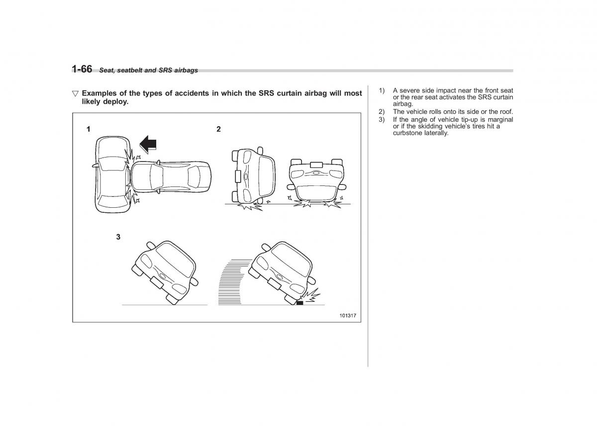 Subaru Tribeca owners manual / page 93