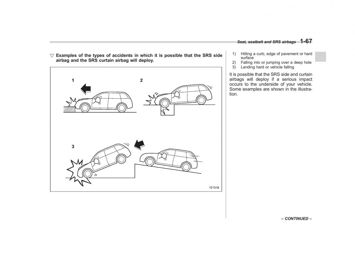 Subaru Tribeca owners manual / page 94