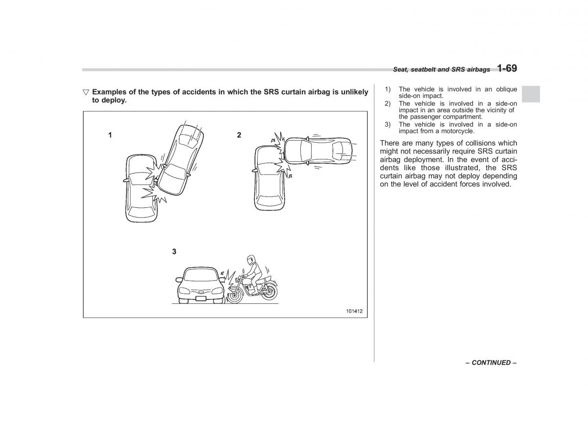 Subaru Tribeca owners manual / page 96