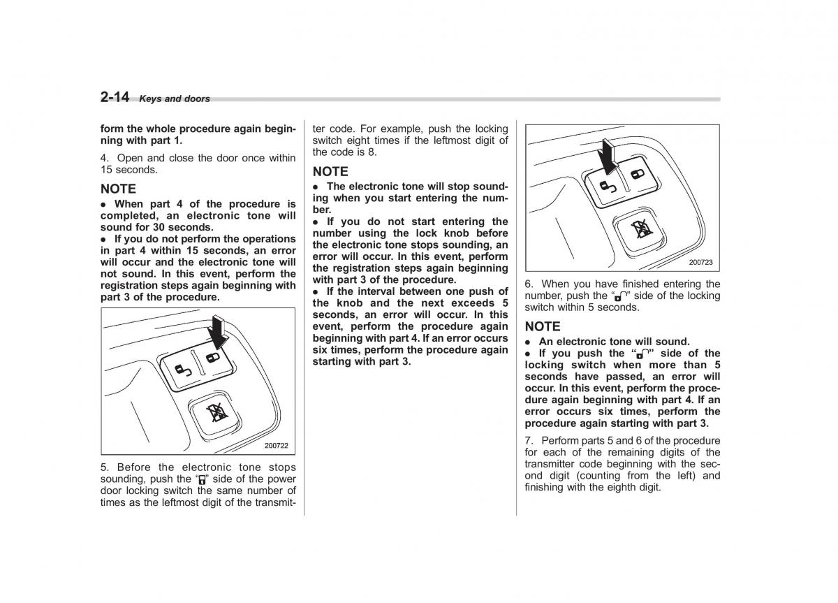 Subaru Tribeca owners manual / page 115