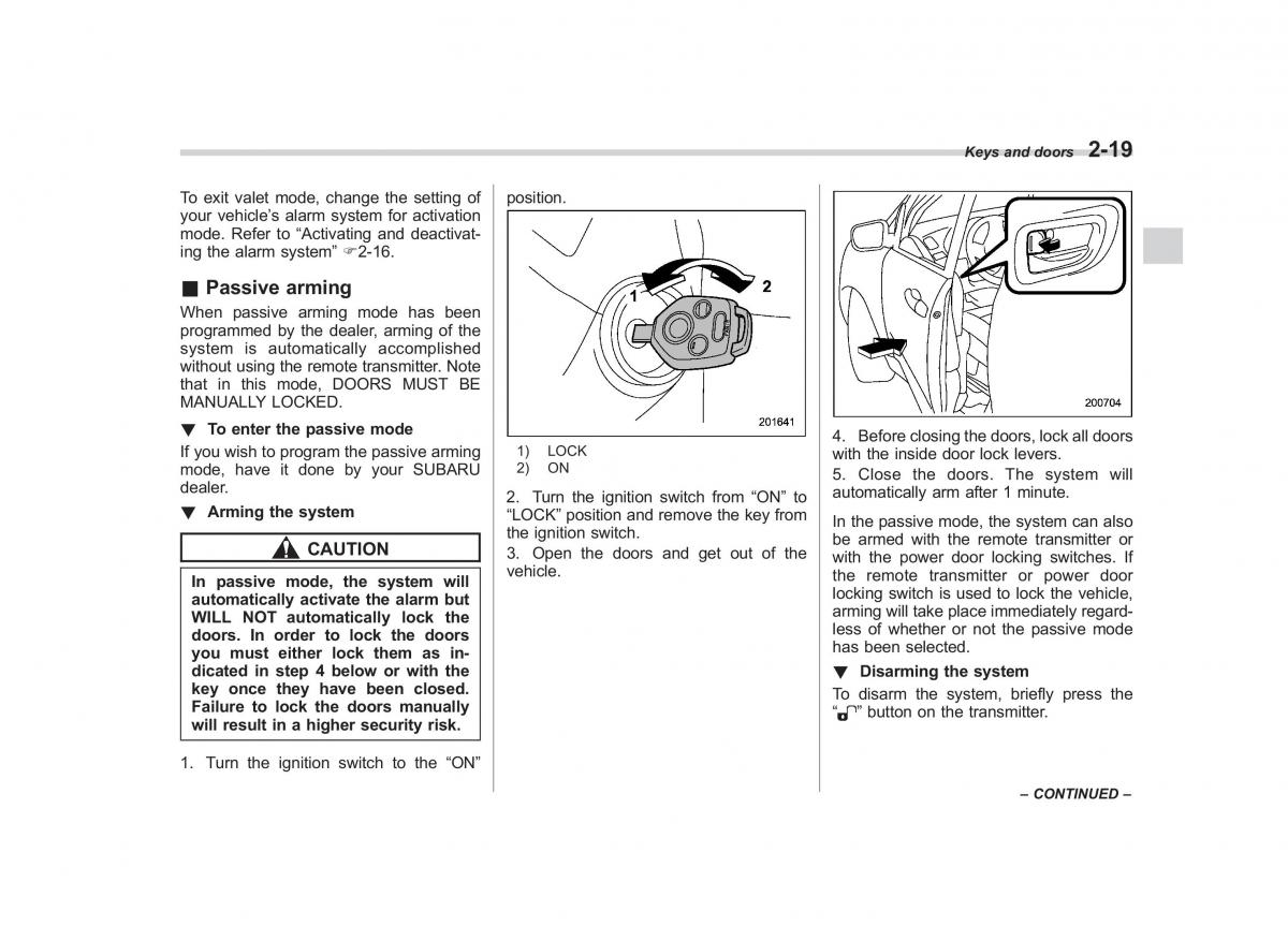 Subaru Tribeca owners manual / page 120