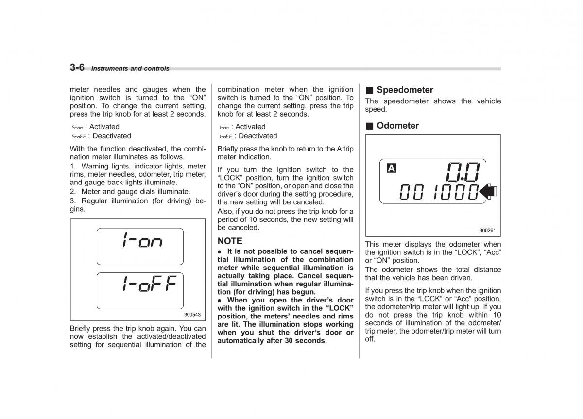 Subaru Tribeca owners manual / page 135