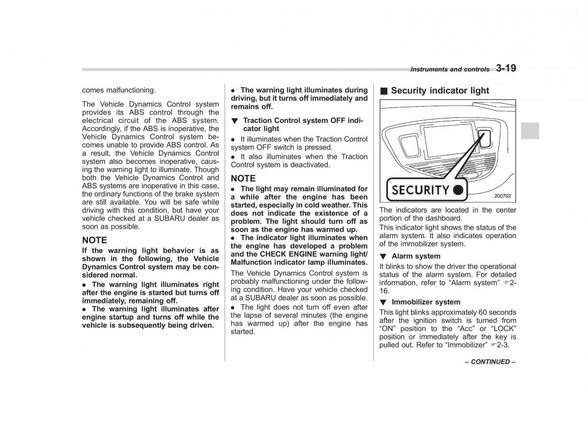 Subaru Tribeca owners manual / page 148